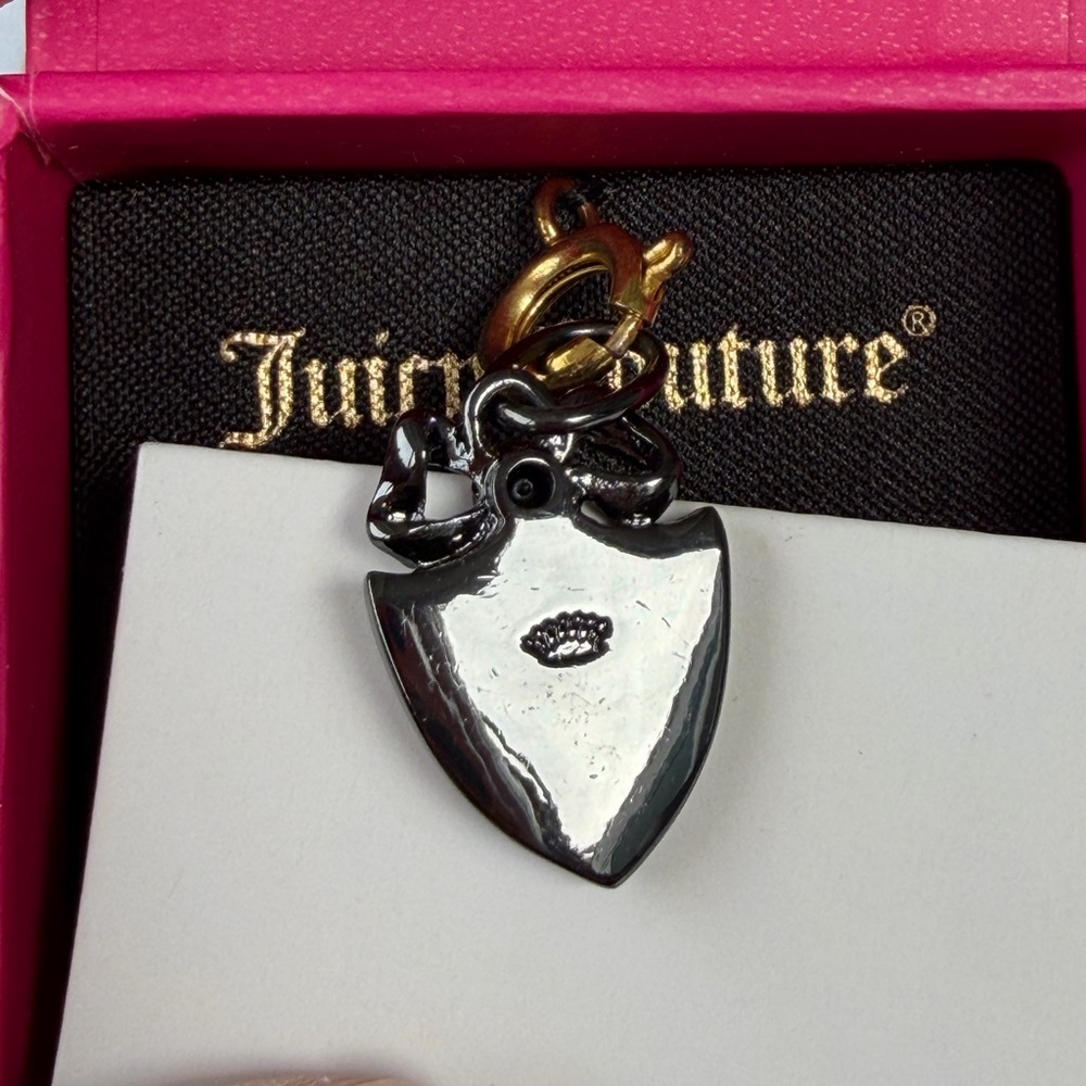 Juicy Couture Black Rhinestone Zipper Charm NWT - Picture 3 of 4